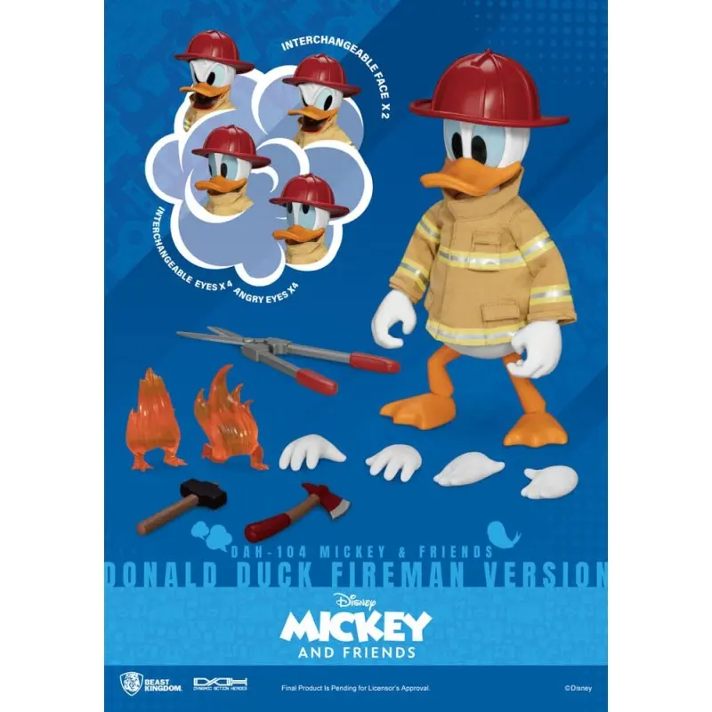 Mickey & Friends figurine Dynamic Action Heroes 1/9 Donald Duck Fireman Ver. 24 cm | 4711385241174