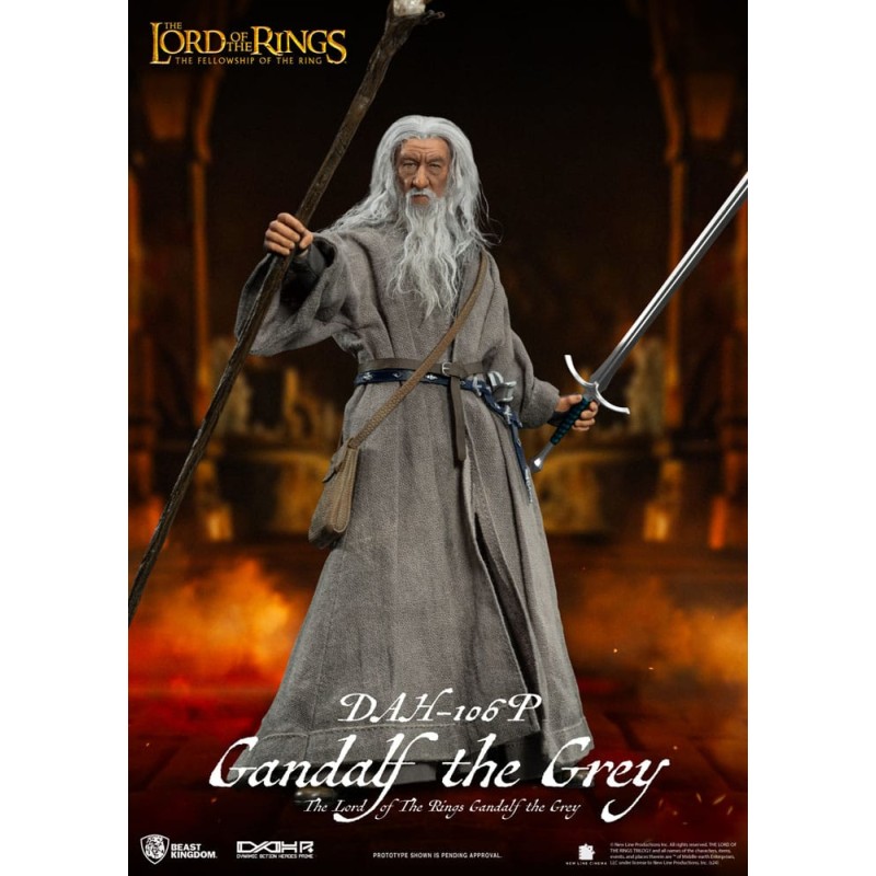 Le Seigneur des Anneaux figurine Dynamic Action Heroes 1/9 Gandalf le Gris 21 cm 