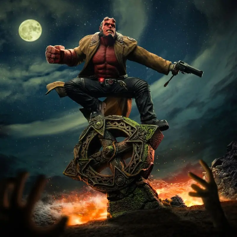 Hellboy 2 statuette 1/10 BDS Art Scale Hellboy 34 cm       | 0618231956395