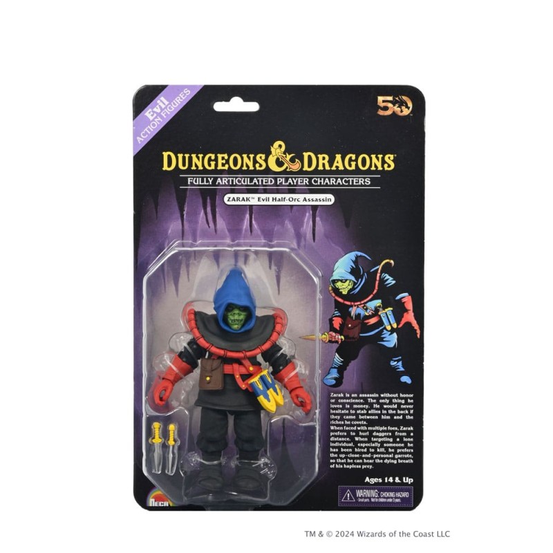 Dungeons and Dragons figurine 50th Anniversary Zarak on Blister Card 18 cm