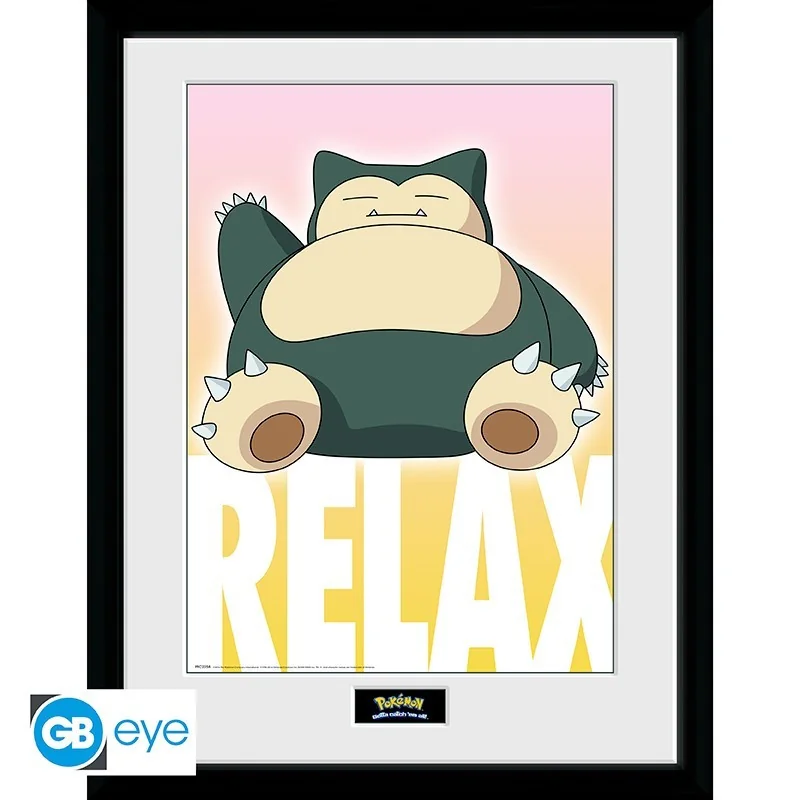 License: Pokémon
Product: Framed poster "Snorlax"
Brand: GB Eye