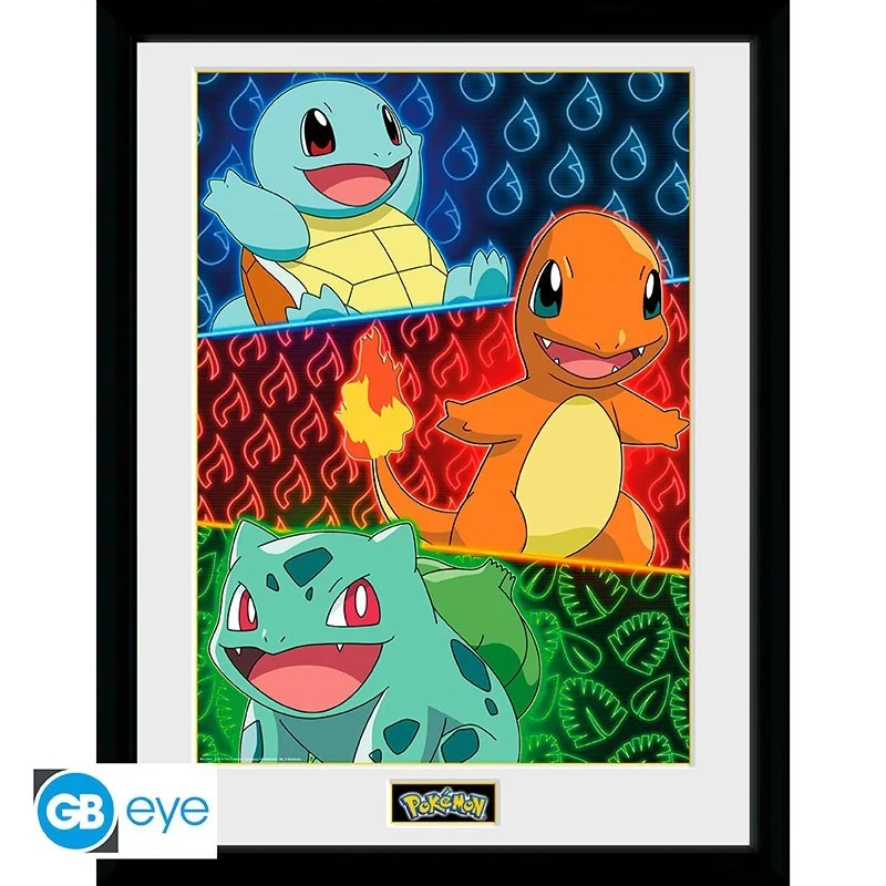 License: Pokémon
Product: Framed poster "Starters"
Brand: GB Eye